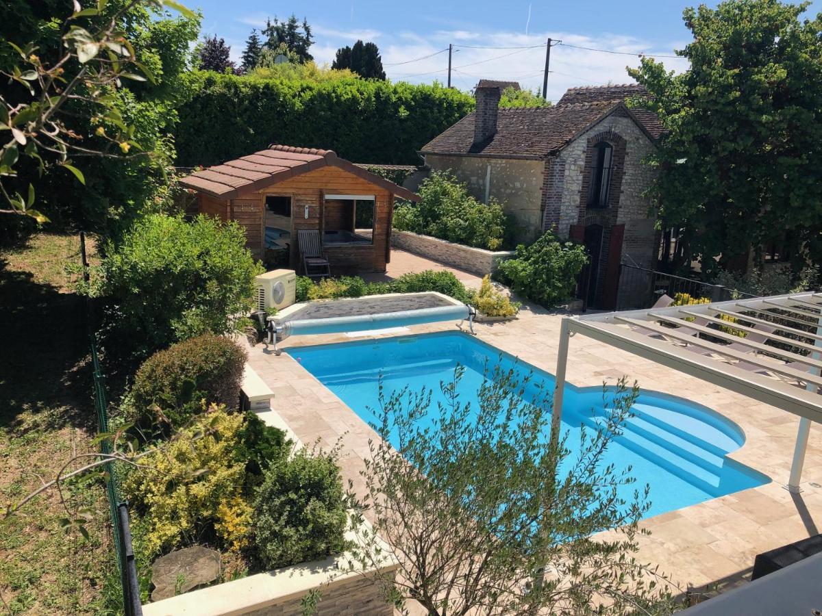 Le Rouge & Blanc Panzió Saint-Maurice-le-Vieil Kültér fotó